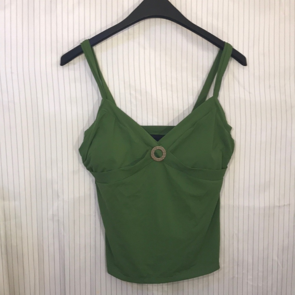 Army green tankini top
